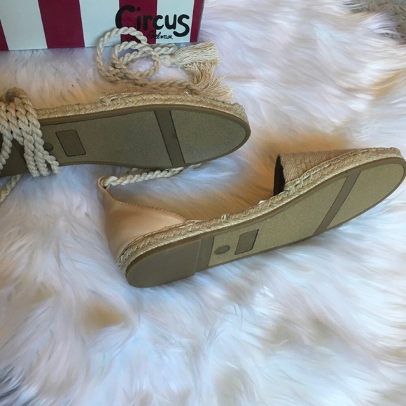 Sam Edelman Lenora Tie Up Espadrilles Sandals 9 - Picture 4 of 6